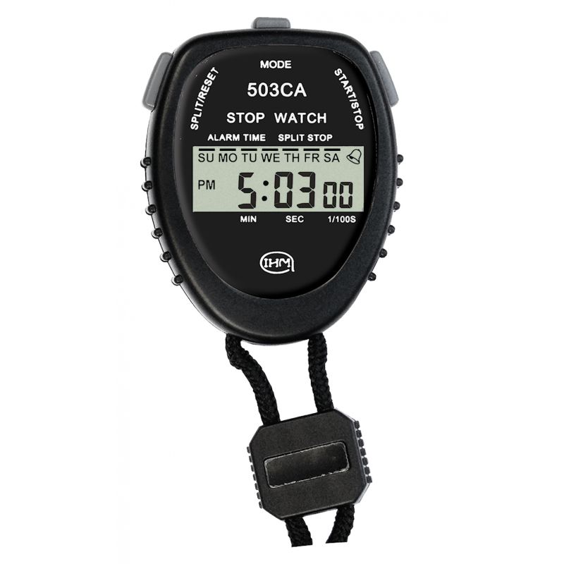 Chronomètre 2 mémoires - Coloris noir