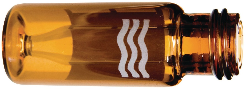 VIALS AVEC MICRO-INSERT INTEGRE EN VERRE AMBRE, MICRO+ 0,30 ML